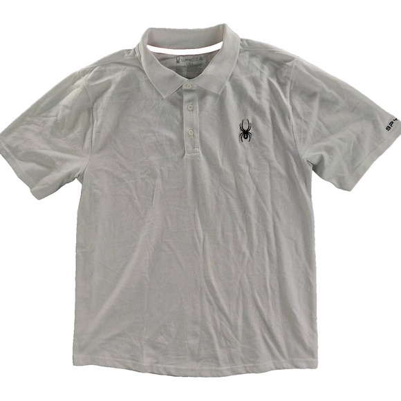 Spyder Performance‎ Polo Shirt Men's Large Golf Short Sleeve Casual Three Button - Picture 1 of 11
